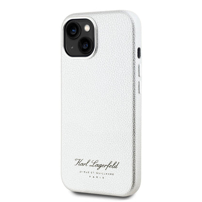 iPhone 15 Kılıf Karl Lagerfeld Orjinal Lisanslı KL Yazılı Hotel Kapak