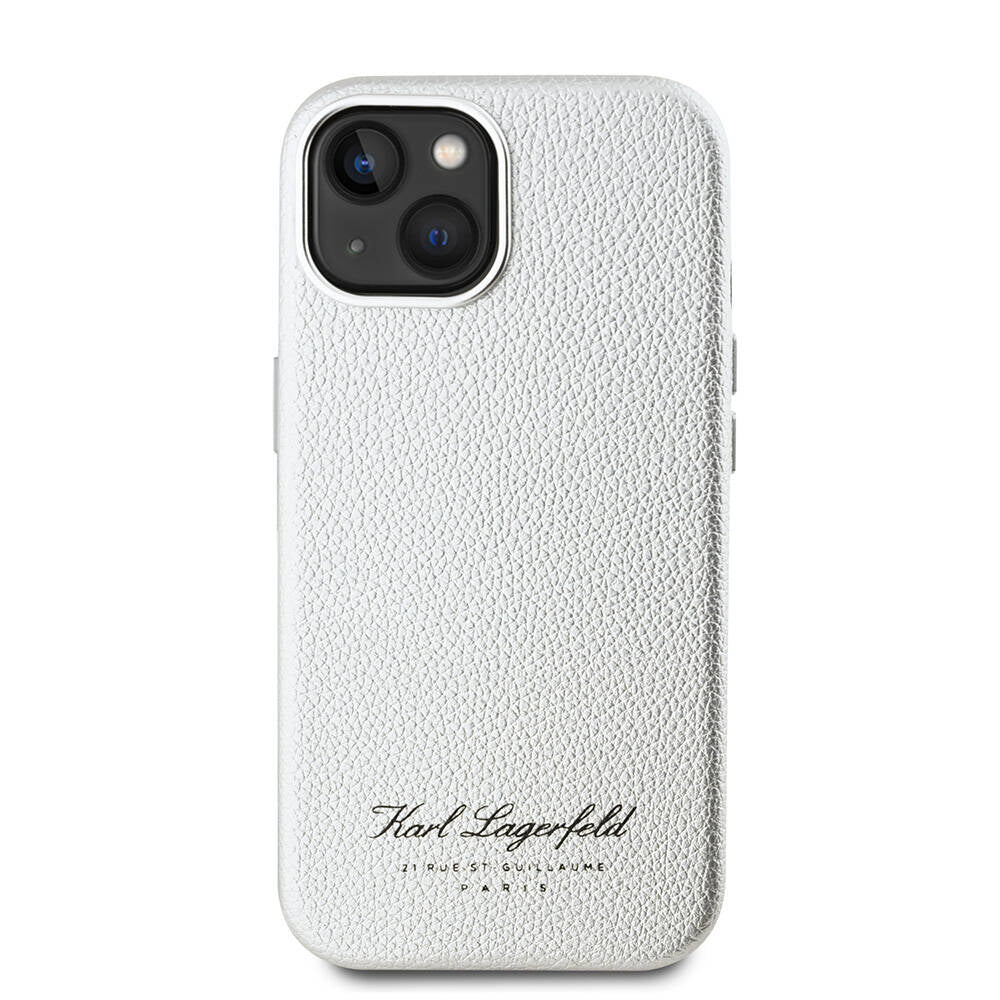 iPhone 15 Kılıf Karl Lagerfeld Orjinal Lisanslı KL Yazılı Hotel Kapak