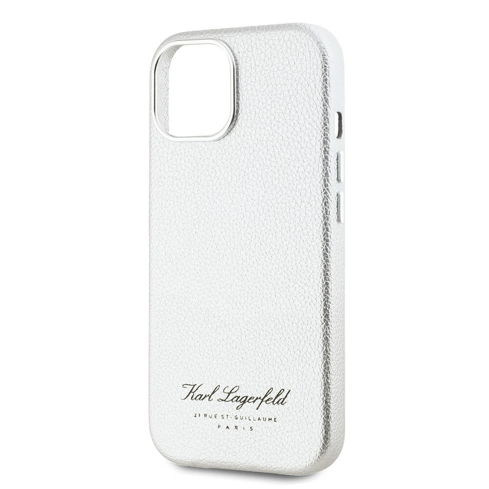iPhone 15 Kılıf Karl Lagerfeld Orjinal Lisanslı KL Yazılı Hotel Kapak