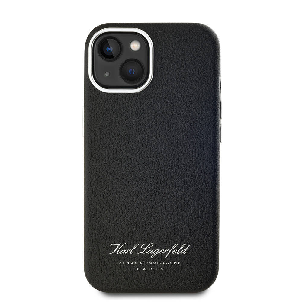 iPhone 15 Kılıf Karl Lagerfeld Orjinal Lisanslı KL Yazılı Hotel Kapak