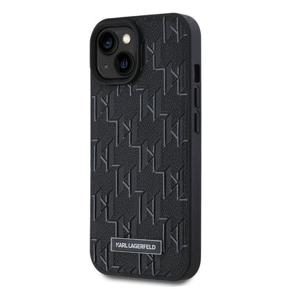 iPhone 15 Kılıf Karl Lagerfeld Orjinal Lisanslı M-safe Şarj Özellikli KL Yazılı Hot Stamp Kapak