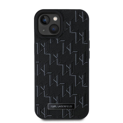 iPhone 15 Kılıf Karl Lagerfeld Orjinal Lisanslı M-safe Şarj Özellikli KL Yazılı Hot Stamp Kapak