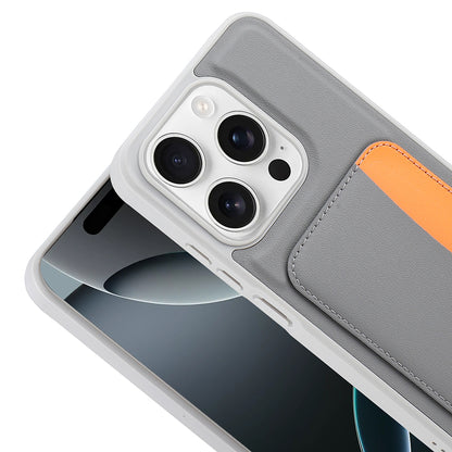 Apple iPhone 15 Kılıf Kartlıklı Zore X-Kart Silikon Kapak