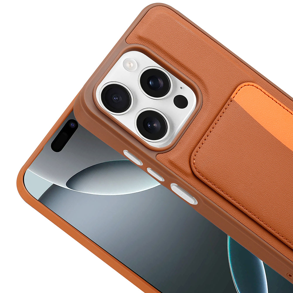 Apple iPhone 15 Kılıf Kartlıklı Zore X-Kart Silikon Kapak