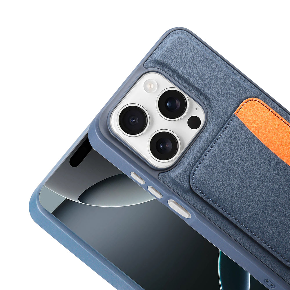 Apple iPhone 15 Kılıf Kartlıklı Zore X-Kart Silikon Kapak