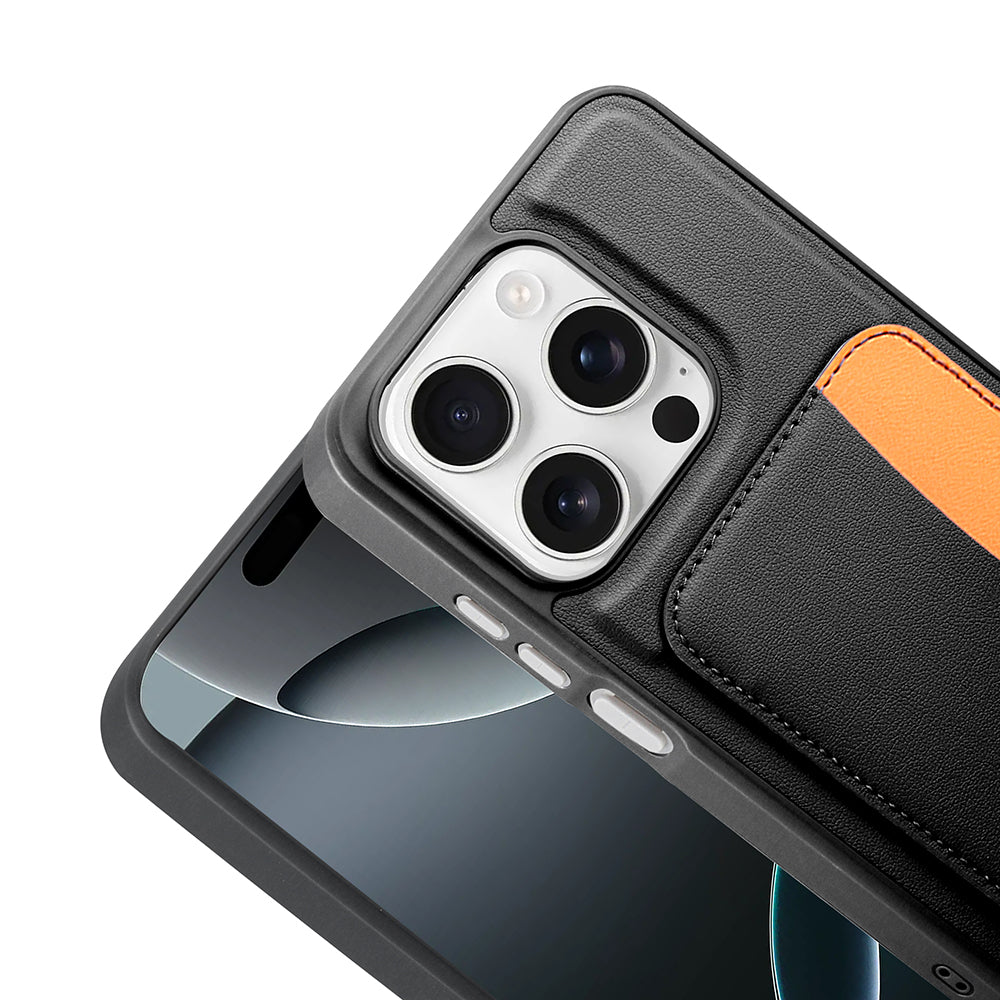 Apple iPhone 15 Kılıf Kartlıklı Zore X-Kart Silikon Kapak