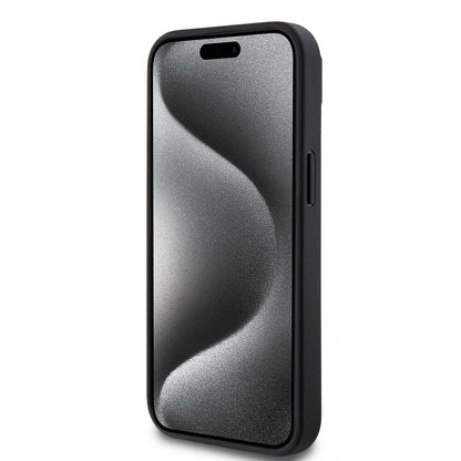 iPhone 15 Kılıf Lacoste Orjinal Lisanslı PU Pike Desenli Arka Yüzey İkonik Timsah Dokuma Logolu Kapak