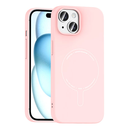 Apple iPhone 15 Kılıf M-Safe Şarj Özellikli Kamera Korumalı Zore Elio Sert PC Kapak