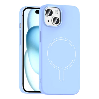 Apple iPhone 15 Kılıf M-Safe Şarj Özellikli Kamera Korumalı Zore Elio Sert PC Kapak