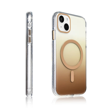 Apple iPhone 15 Kılıf M-safe Şarj Özellikli Transparan Renk Geçişli Zore Toros Kapak