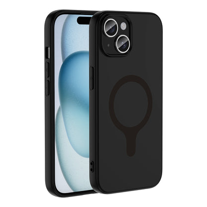 Apple iPhone 15 Kılıf M-Safe Şarj Özellikli Zore Aris Silikon Kapak