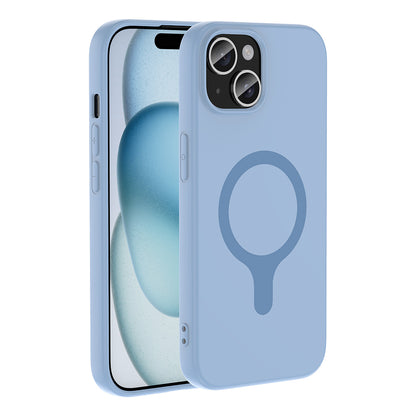 Apple iPhone 15 Kılıf M-Safe Şarj Özellikli Zore Aris Silikon Kapak