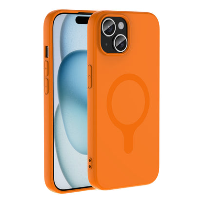 Apple iPhone 15 Kılıf M-Safe Şarj Özellikli Zore Aris Silikon Kapak