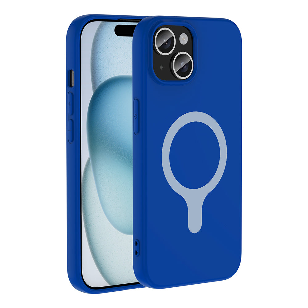 Apple iPhone 15 Kılıf M-Safe Şarj Özellikli Zore Aris Silikon Kapak