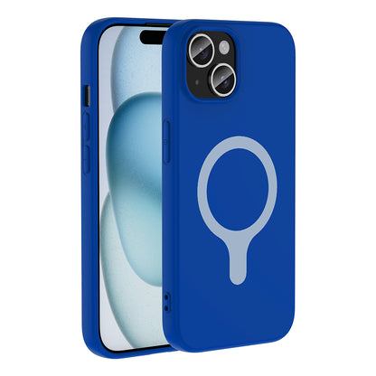 Apple iPhone 15 Kılıf M-Safe Şarj Özellikli Zore Aris Silikon Kapak