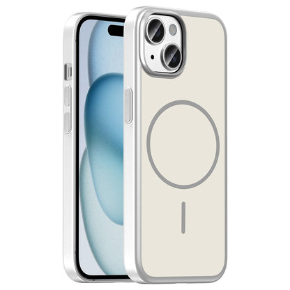 Apple iPhone 15 Kılıf M-Safe Şarj Özellikli Zore Lora PC Kapak