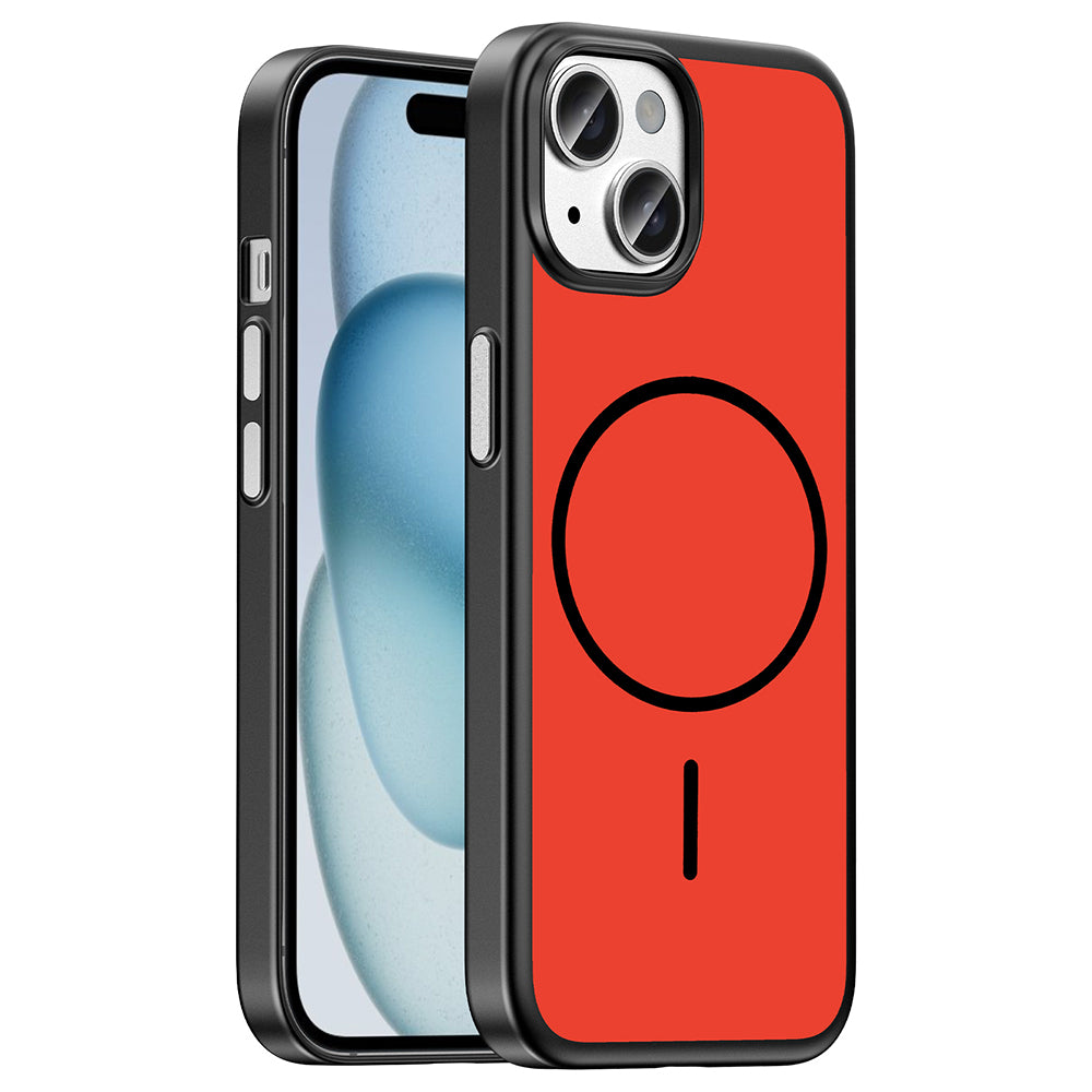 Apple iPhone 15 Kılıf M-Safe Şarj Özellikli Zore Lora PC Kapak