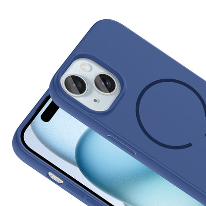 Apple iPhone 15 Kılıf M-safe Şarj Özellikli Zore Meta Kapak