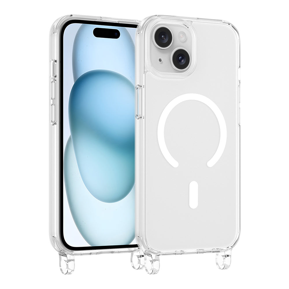 Apple iPhone 15 Kılıf M-safe Şarj Özellikli Zore X-Rop Kapak