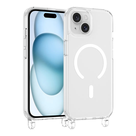 Apple iPhone 15 Kılıf M-safe Şarj Özellikli Zore X-Rop Kapak
