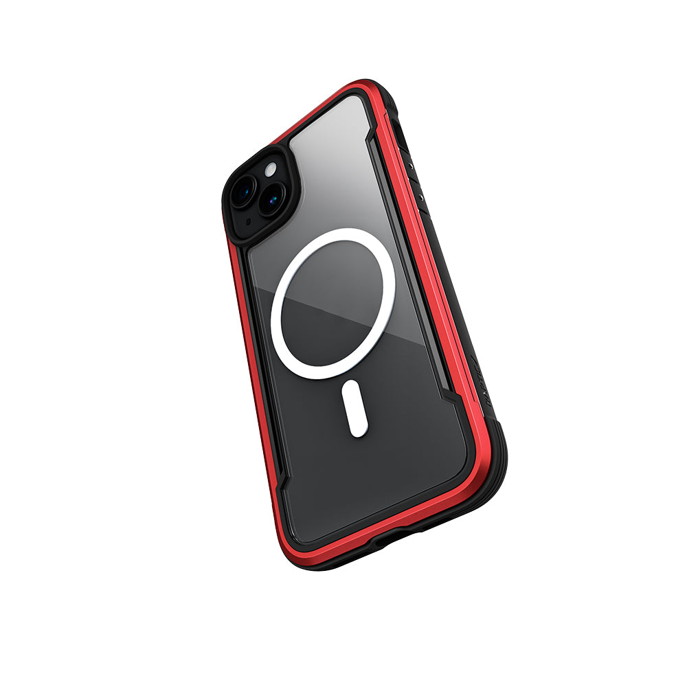 iPhone 15 Kılıf M-safe Şarj Özellikli Airbagli Raptic Shield Serisi Şeffaf Arka Yüzey Kapak