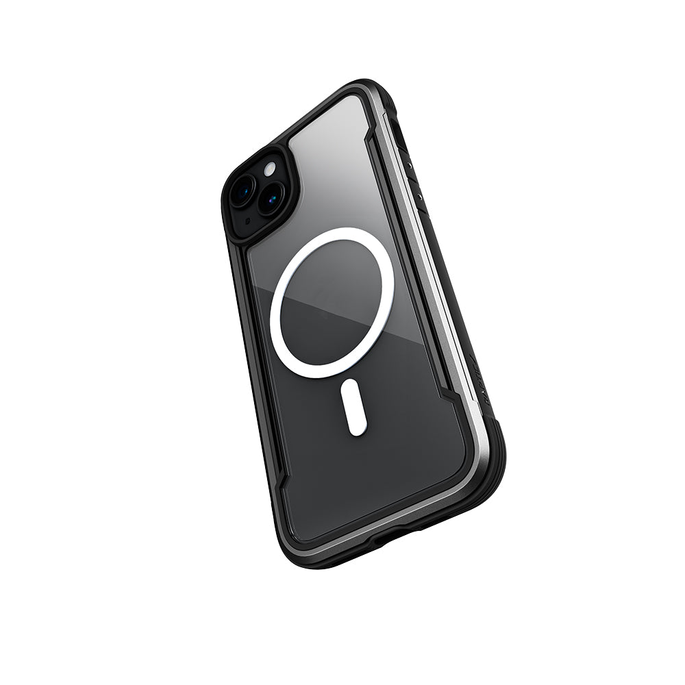iPhone 15 Kılıf M-safe Şarj Özellikli Airbagli Raptic Shield Serisi Şeffaf Arka Yüzey Kapak