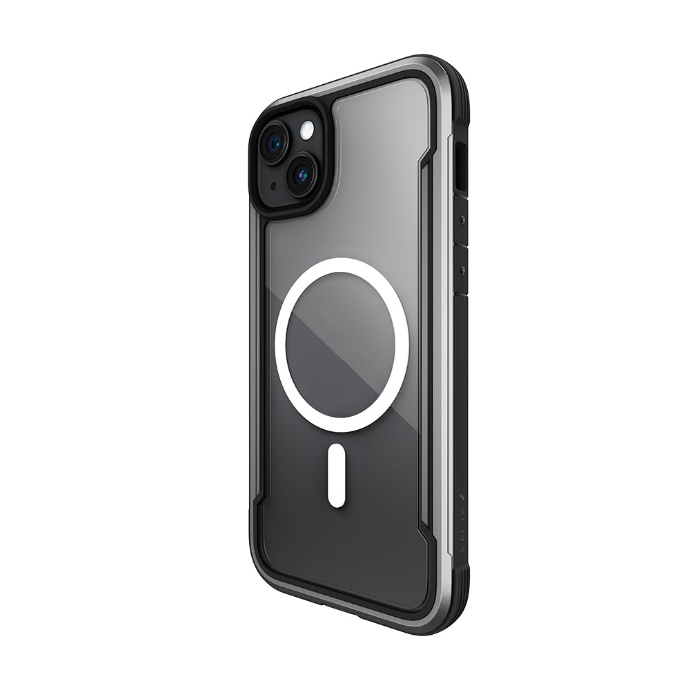 iPhone 15 Kılıf M-safe Şarj Özellikli Airbagli Raptic Shield Serisi Şeffaf Arka Yüzey Kapak
