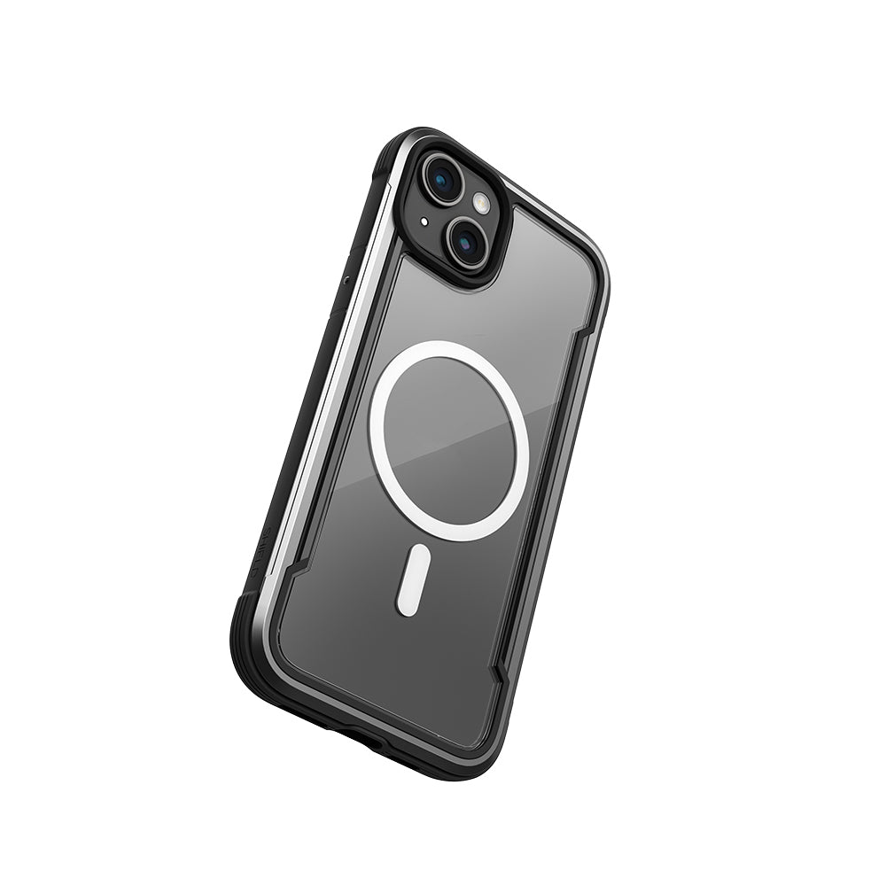 iPhone 15 Kılıf M-safe Şarj Özellikli Airbagli Raptic Shield Serisi Şeffaf Arka Yüzey Kapak