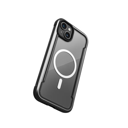 iPhone 15 Kılıf M-safe Şarj Özellikli Airbagli Raptic Shield Serisi Şeffaf Arka Yüzey Kapak