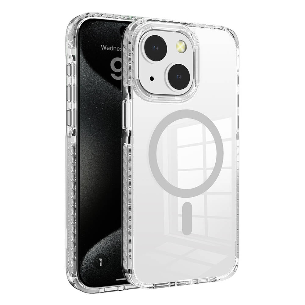 Apple iPhone 15 Kılıf M-safe Şarj Özellikli Airbagli Takılabilir Askı Aparatlı Zore Nana Kapak