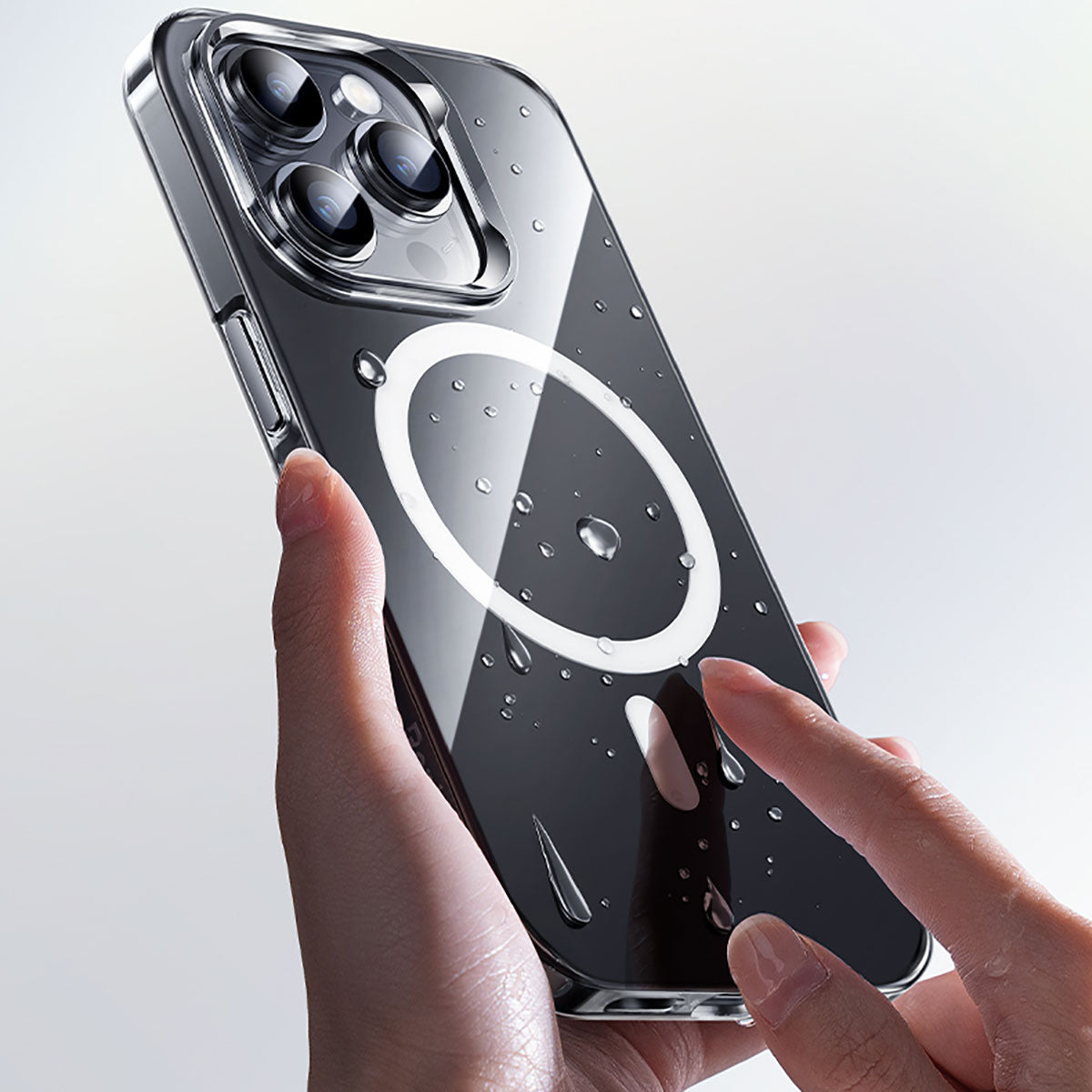 iPhone 15 Kılıf M-safe Şarj Özellikli Benks Crystal Serisi Şeffaf Kapak