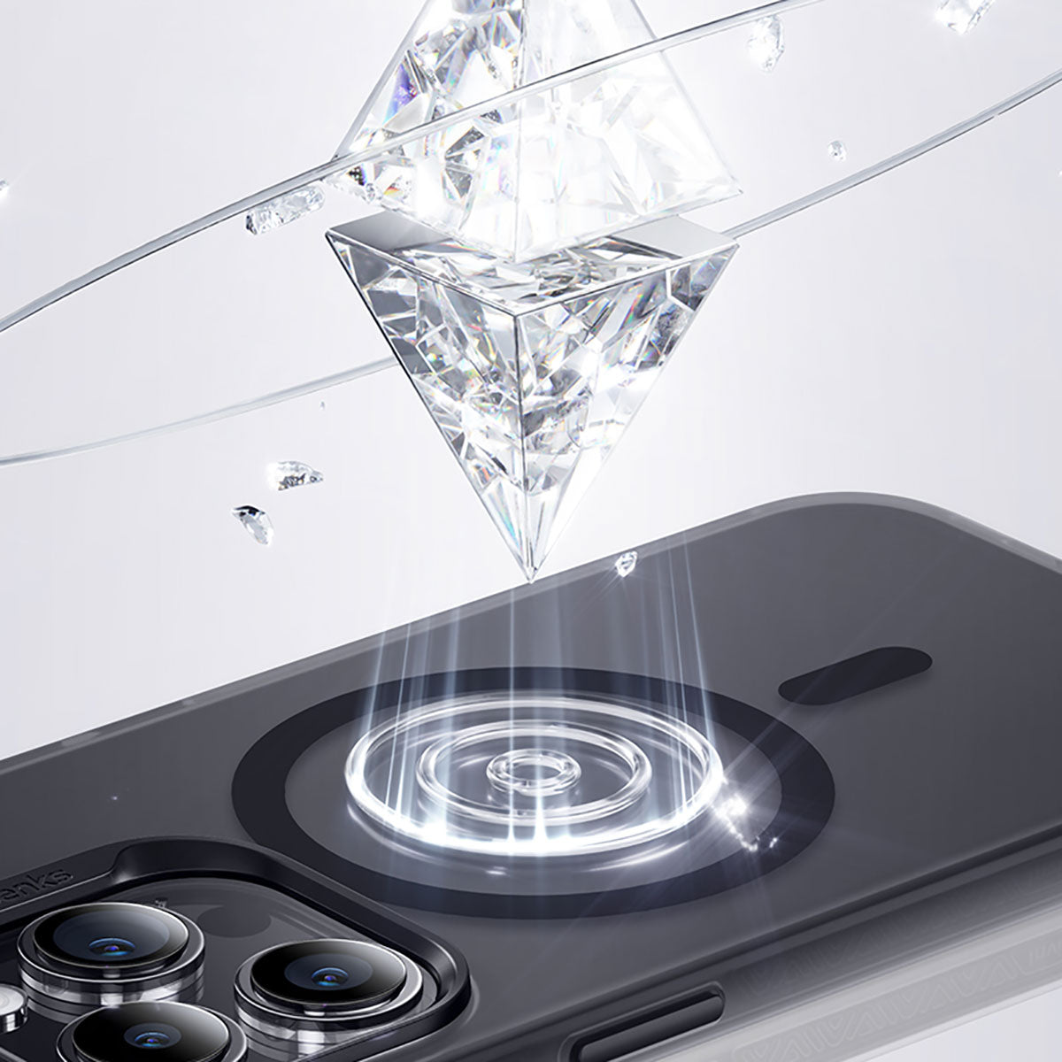 iPhone 15 Kılıf M-safe Şarj Özellikli Benks Lucid Armor Kapak