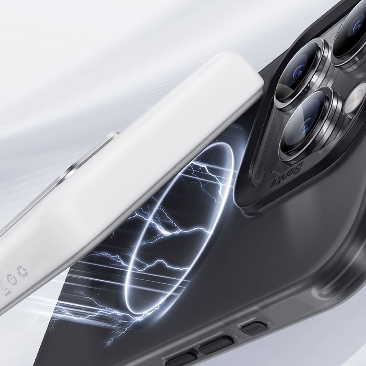 iPhone 15 Kılıf M-safe Şarj Özellikli Benks Lucid Armor Kapak