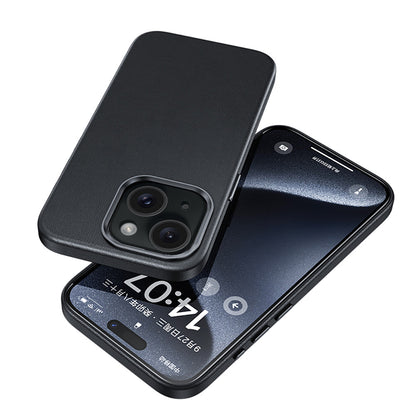 iPhone 15 Kılıf M-safe Şarj Özellikli Benks Vintage Leather Kapak