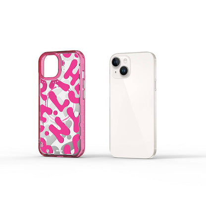iPhone 15 Kılıf M-safe Şarj Özellikli Boya Desenli Wiwu Fluorescent G Serisi Kapak