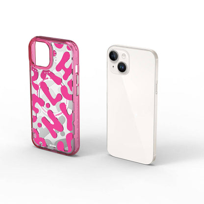 iPhone 15 Kılıf M-safe Şarj Özellikli Boya Desenli Wiwu Fluorescent G Serisi Kapak