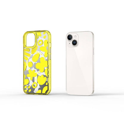 iPhone 15 Kılıf M-safe Şarj Özellikli Boya Desenli Wiwu Fluorescent G Serisi Kapak