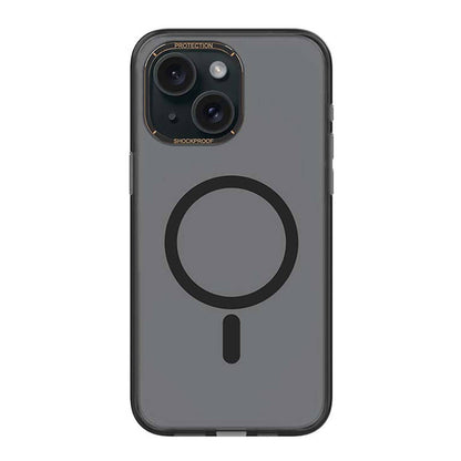 iPhone 15 Kılıf M-safe Şarj Özellikli Cam Arka Yüzey Recci Michelin Serisi Kapak