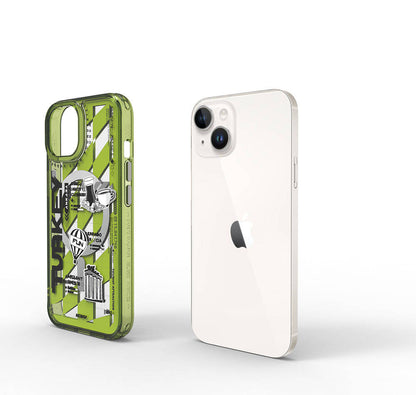 iPhone 15 Kılıf M-safe Şarj Özellikli Desenli Wiwu Turkey A Serisi Kapak