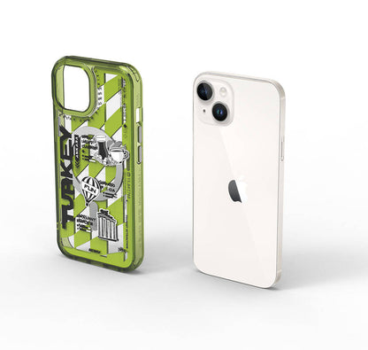 iPhone 15 Kılıf M-safe Şarj Özellikli Desenli Wiwu Turkey A Serisi Kapak