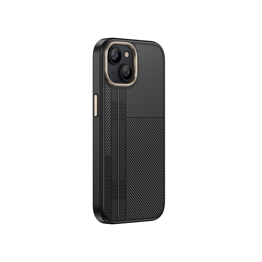 Apple iPhone 15 Kılıf M-safe Şarj Özellikli Karbon Fiber Görünümlü Zore Antina Kapak