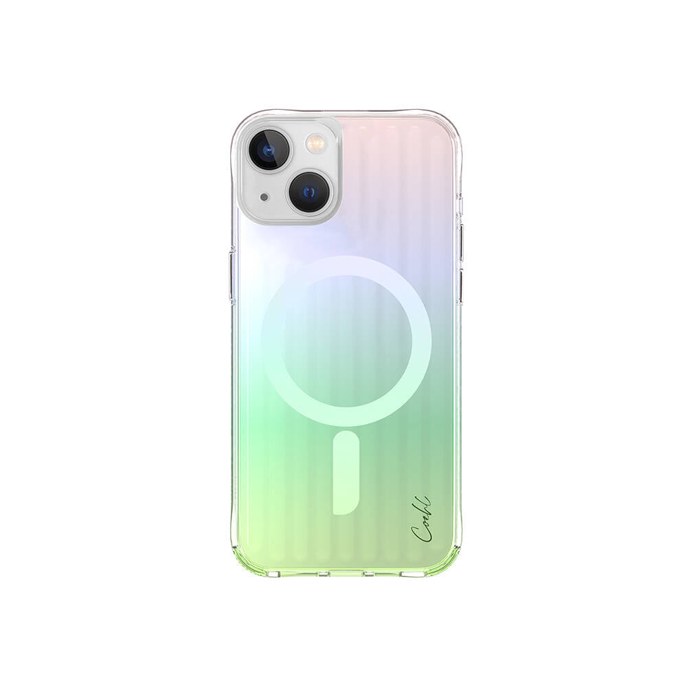 iPhone 15 Kılıf M-safe Şarj Özellikli Parlayan Arka Yüzey Coehl Linear Kapak