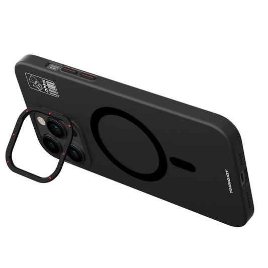 iPhone 15 Kılıf M-safe Şarj Özellikli Standlı YoungKit Hermit Bracket Serisi Kapak