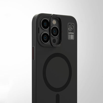 iPhone 15 Kılıf M-safe Şarj Özellikli Standlı YoungKit Hermit Bracket Serisi Kapak