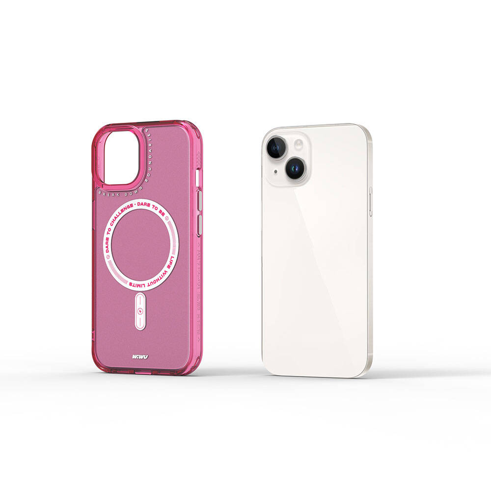 iPhone 15 Kılıf M-safe Şarj Özellikli Wiwu Basic Color J Serisi Kapak