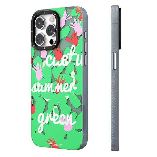 iPhone 15 Kılıf M-safe Şarj Özellikli Yaz Meyvesi Desenli Youngkit Fruity Flavour Serisi Kapak