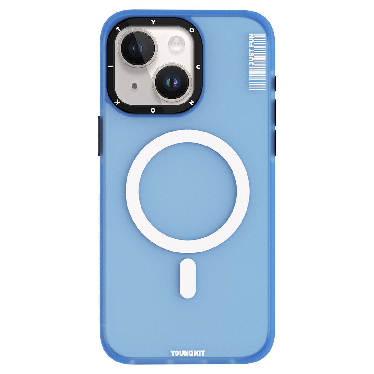 iPhone 15 Kılıf M-safe Şarj Özellikli Youngkit Colored Sand Serisi Kapak