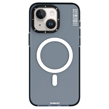 iPhone 15 Kılıf M-safe Şarj Özellikli YoungKit Crystal Color Serisi Kapak