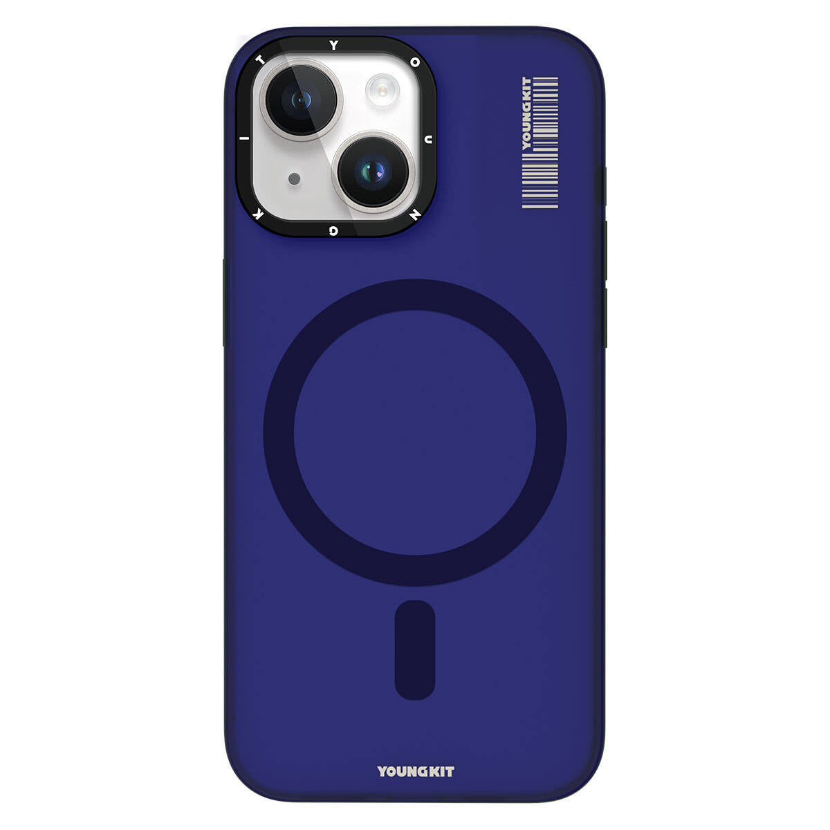 iPhone 15 Kılıf M-safe Şarj Özellikli Youngkit Hidden Sand Serisi Kapak