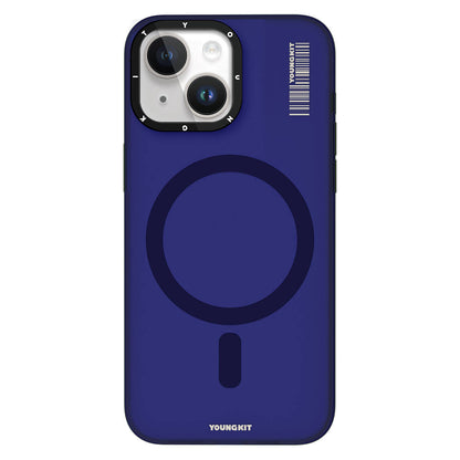 iPhone 15 Kılıf M-safe Şarj Özellikli Youngkit Hidden Sand Serisi Kapak